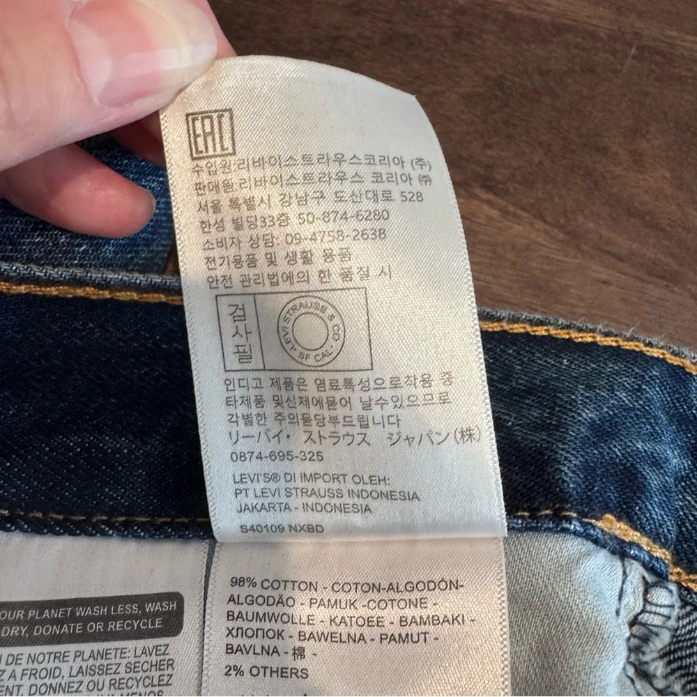 Levi's 511 Slim Straight Fit Men's Denim Jeans,‎ Size 38/30